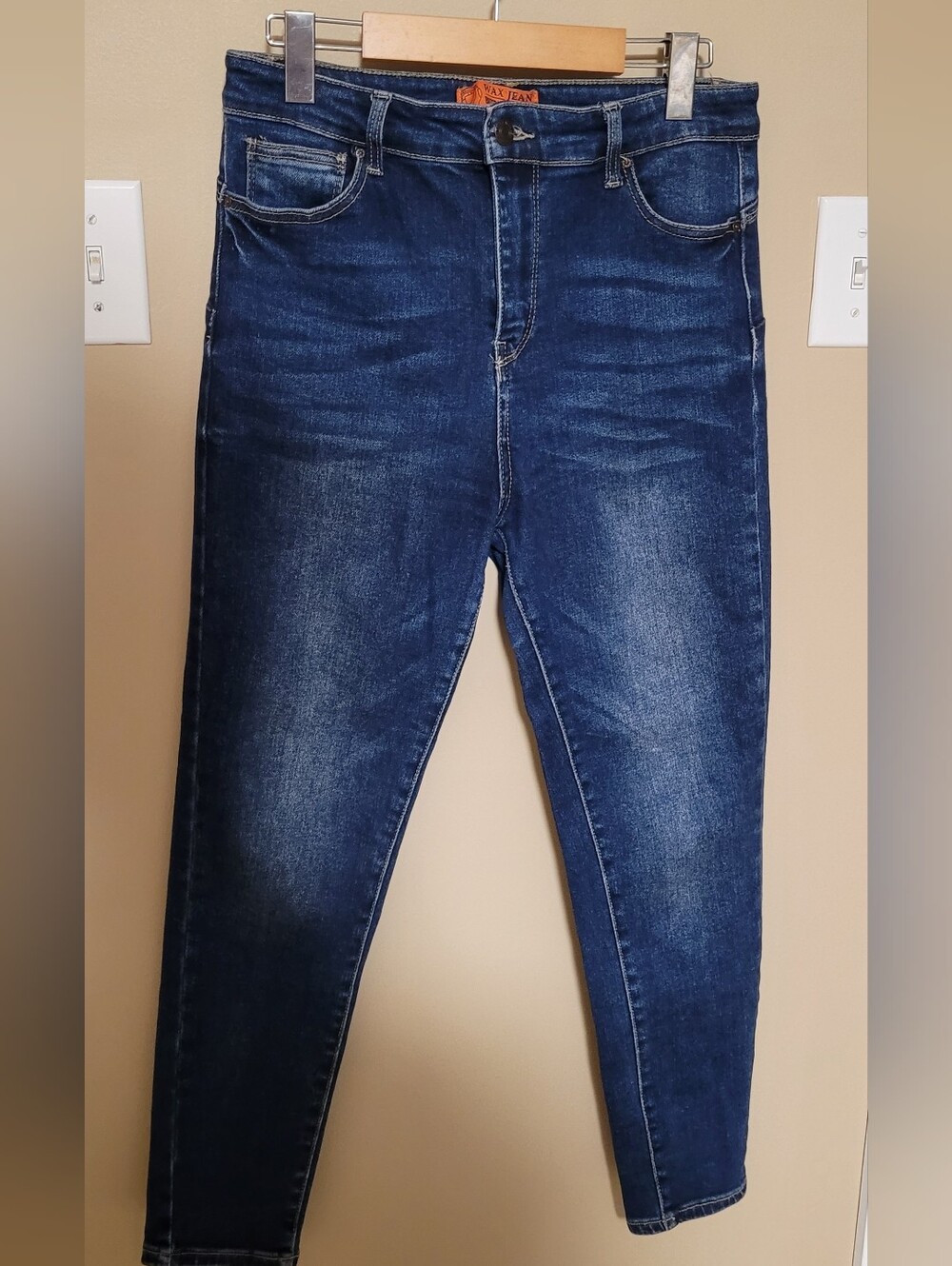 Dark Blue Stretch Skinny Jeans